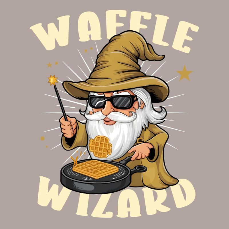 Waffle Wizard Waffle Waffles Baking Baker Pastry