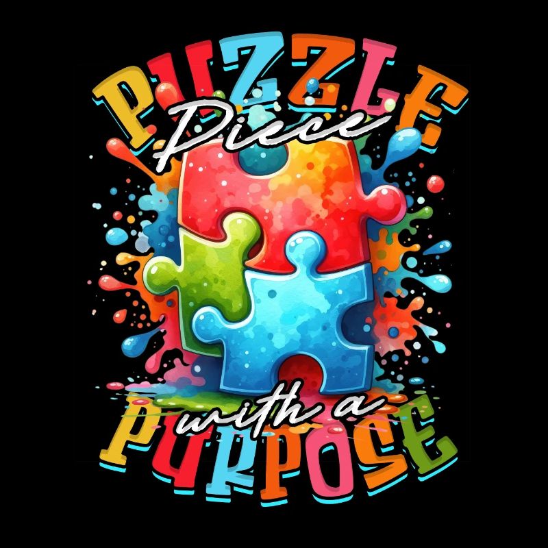 Autisme autiste Pièce de puzzle avec un but
