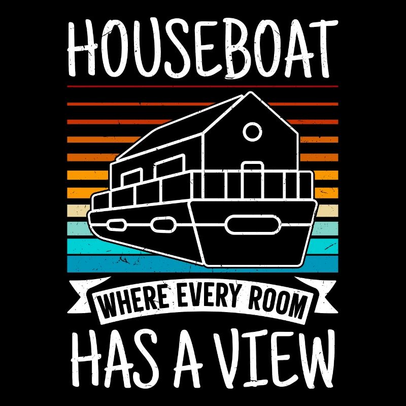 Witziger Hausboot Spruch