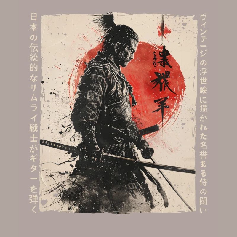 Samurai Fighter - Japanese Ukiyo-e Artwork