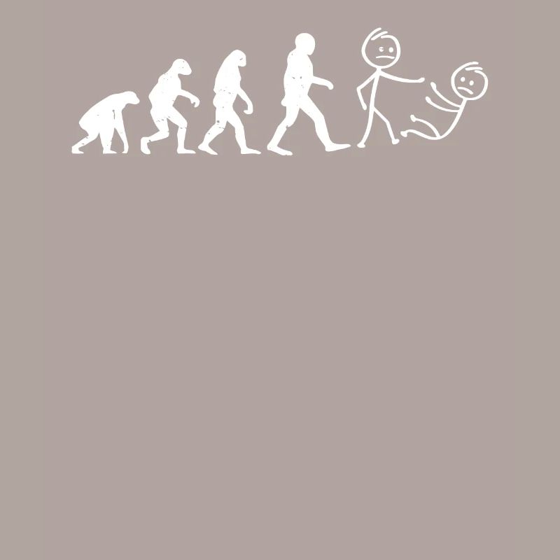 Funny Judo Evolution stick figure Judo Fighter
