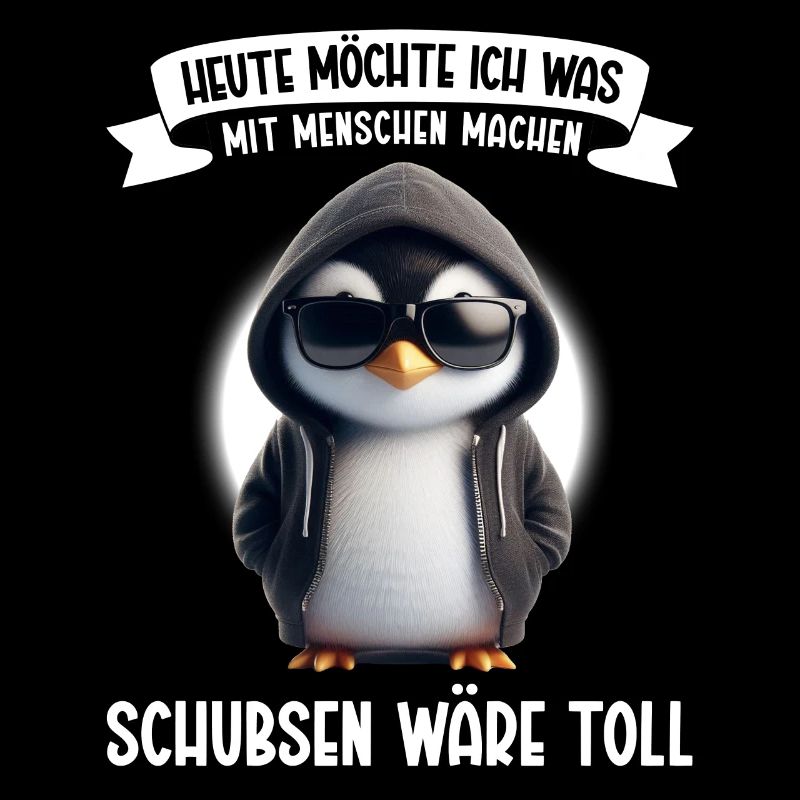 Heute möchte ich was mit Menschen machen Schubsen
