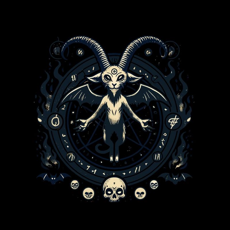 Creepy Devil Cat Dark Cats Invocation