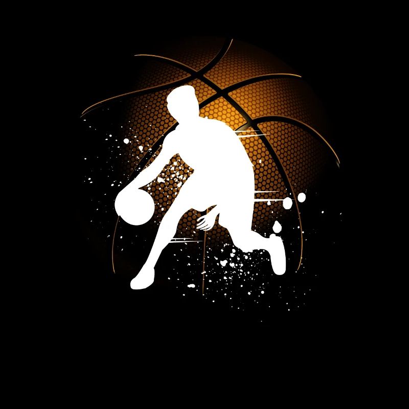 Basketball Tshirt B-Ball Dunking Rebound Player
