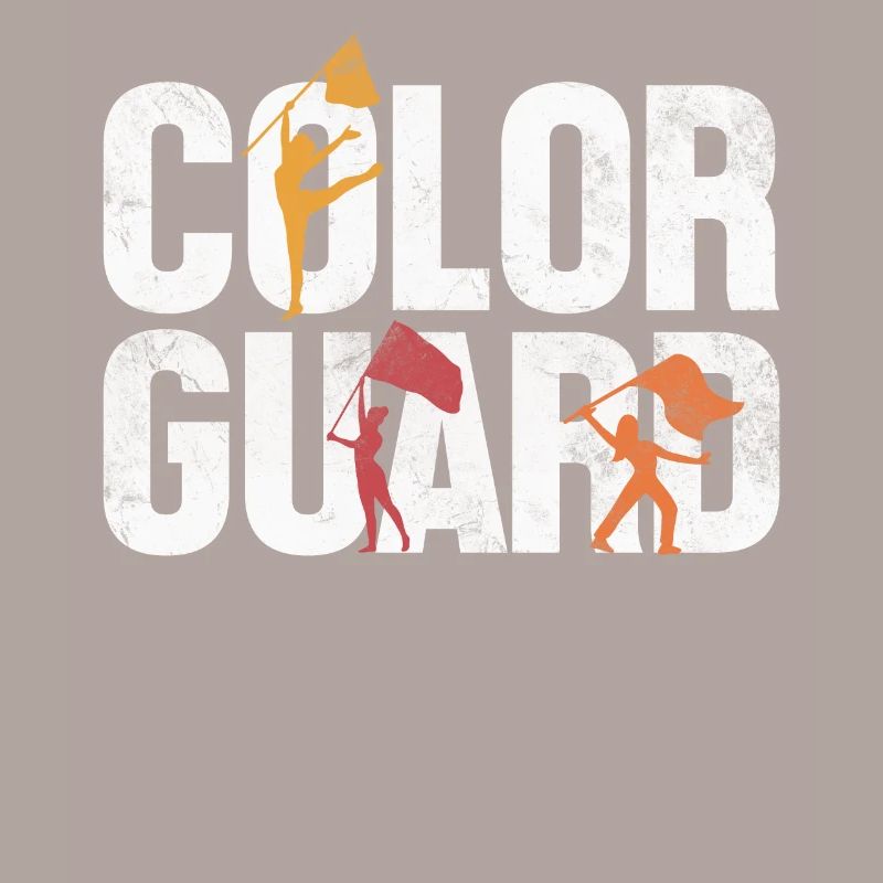 Garde de couleur mi-temps spectacle drapeau spinners drôle