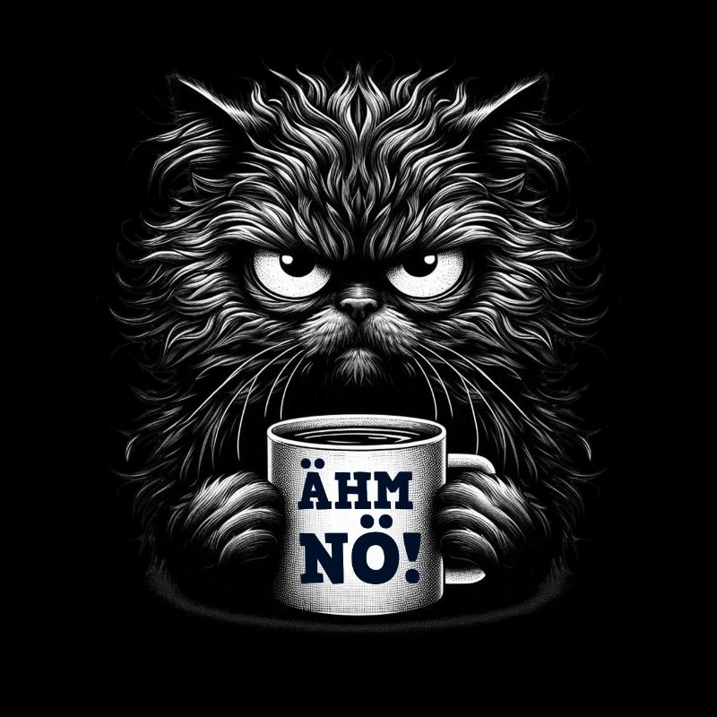 Ähm Nö Katze Lustig Sarkastisch Tee Kaffee