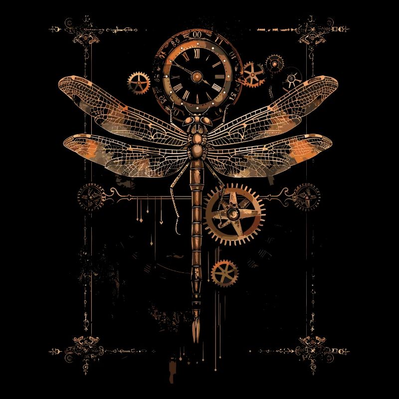 Steampunk-libelle