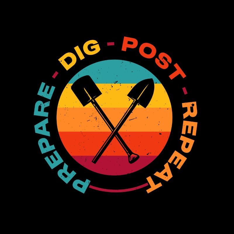 Zaunbauer Zaunfiteur Prepare Dig Post Repeat