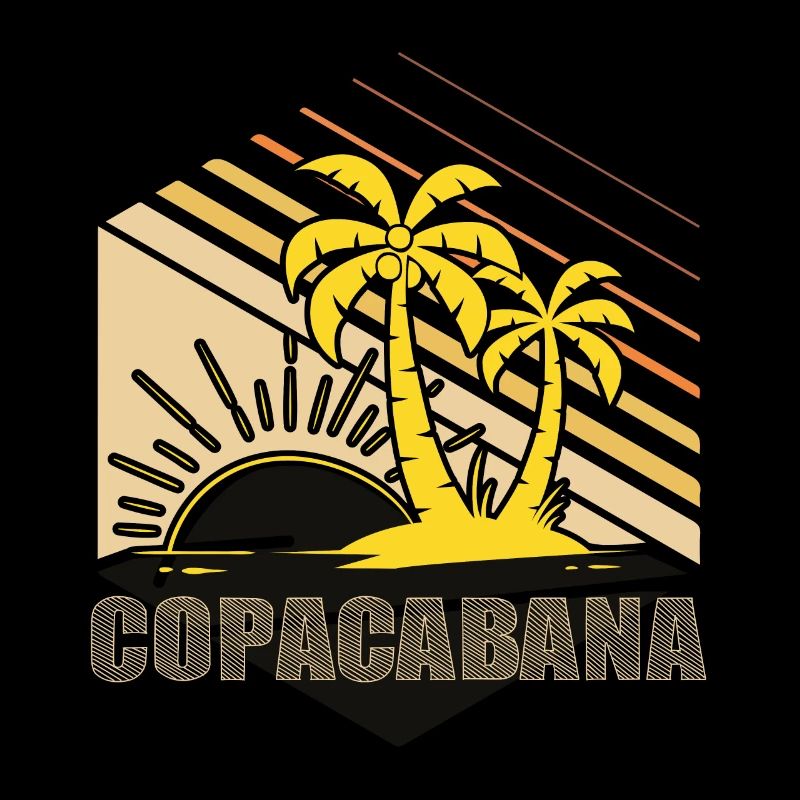 Copacabana Palm Summer Beach Sun Waves Ferie
