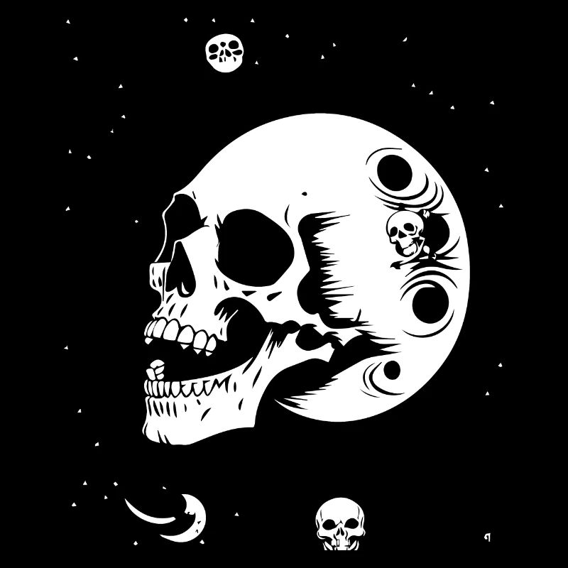 Horror Schädel Schädel Kunst Schädel Gothic Heavy Metal