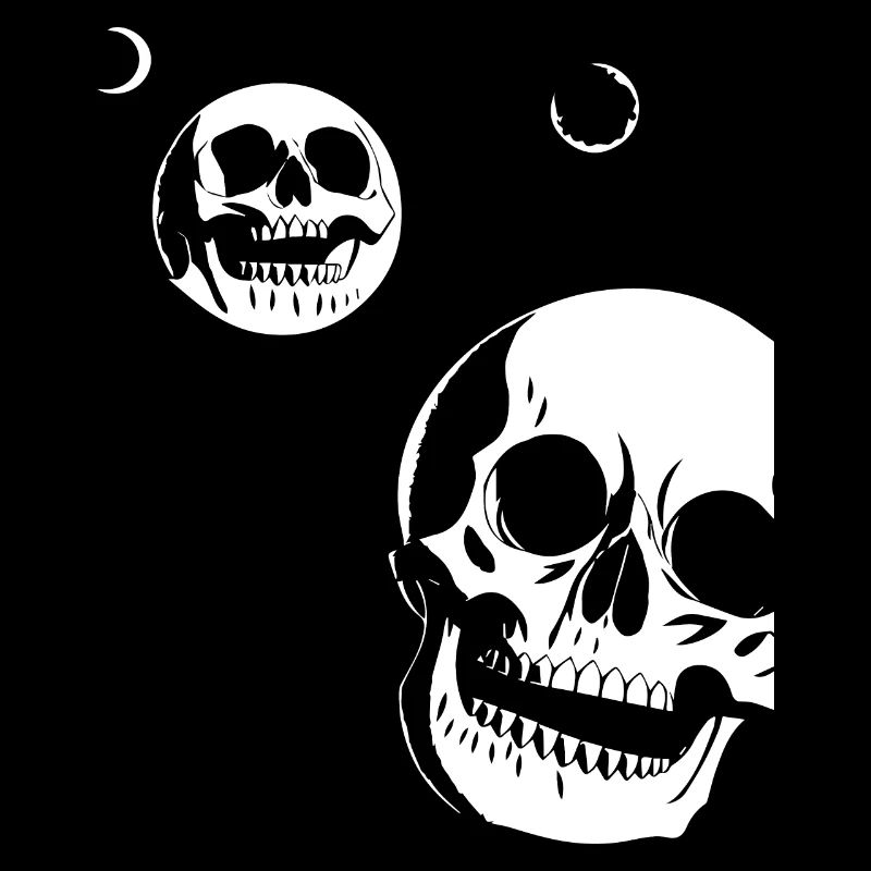 Horror Schädel Schädel Kunst Schädel Gothic Heavy Metal