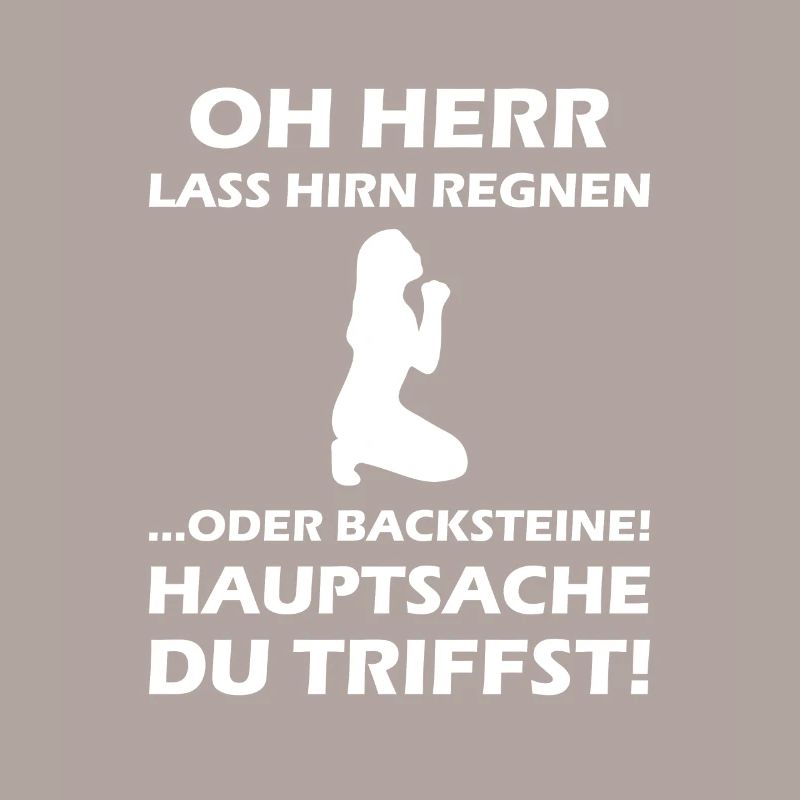 Oh Herr, lass Hirn regnen oder Backsteine