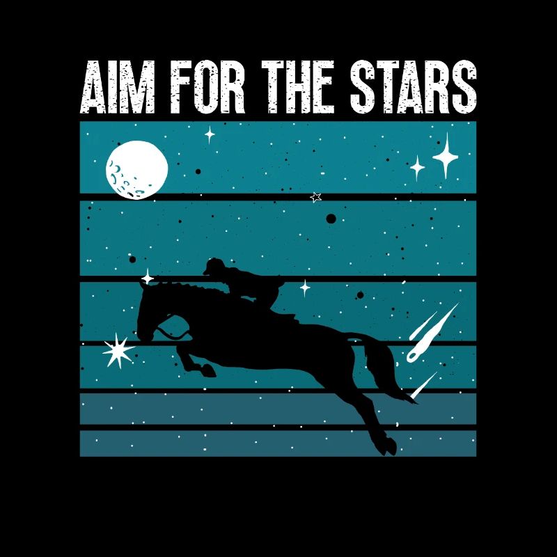 Saut d’obstacles Visez pour les étoiles Chevaux Saut d’obstacles