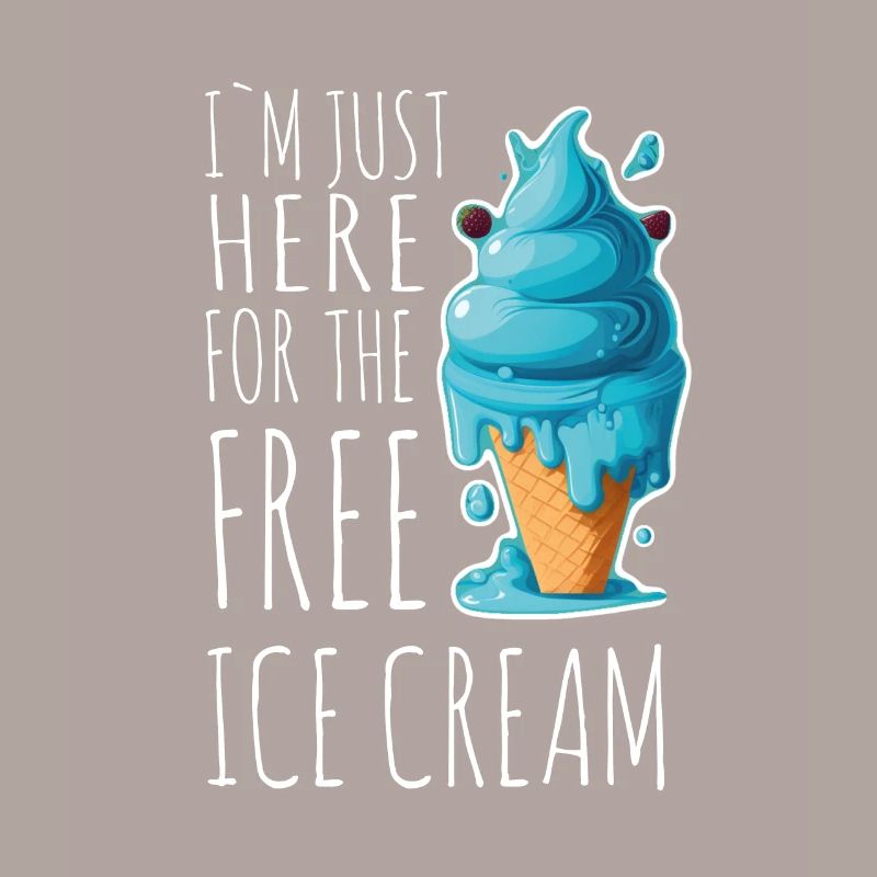 Eis Eiscreme Soft Eis Ich bin wegen dem Eis hier