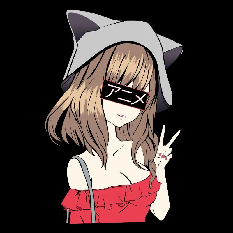 Kawaii Chibi Anime Mädchen