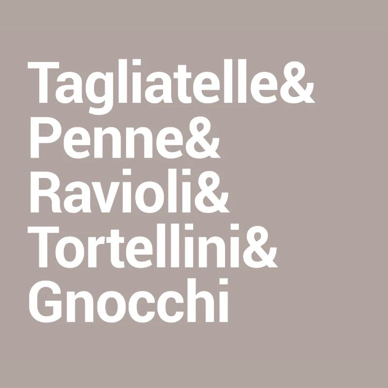 Pasta Culinary Typography Design