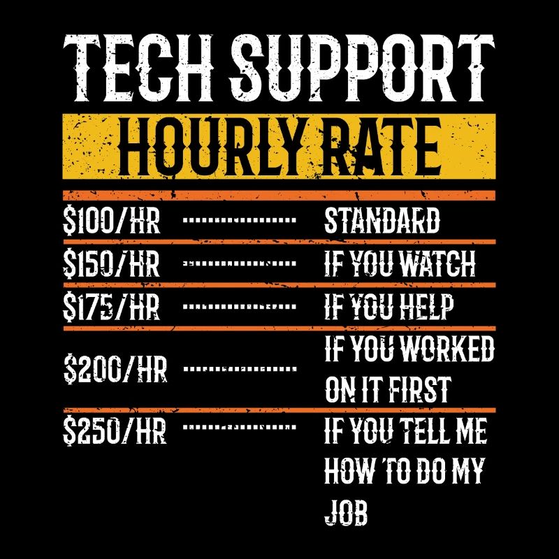 Support technique Taux horaire Programmeur Technique