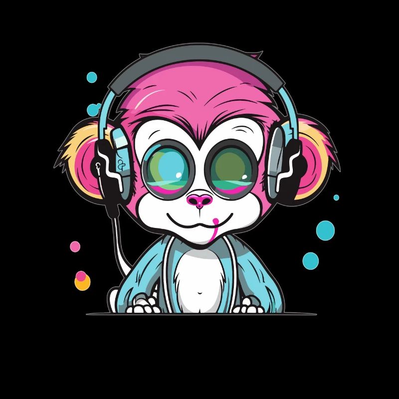 Techno Party Monkey EDM Rave