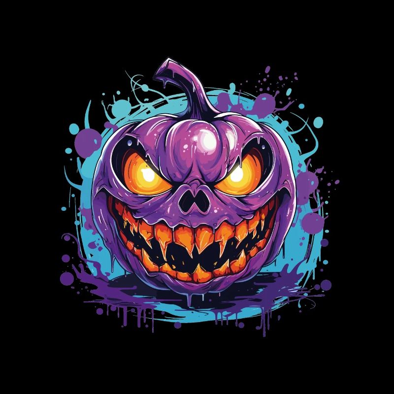 Graffiti Scary Halloween Pumpkin
