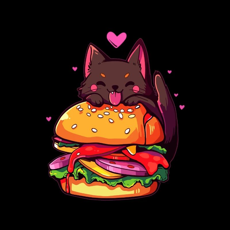 Passender Valentinstag Burger Lustiger Kittie