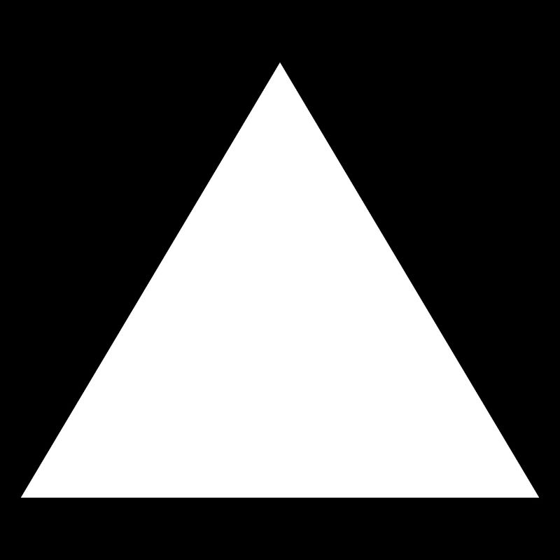 Triangle White Shape Math Gift Idea