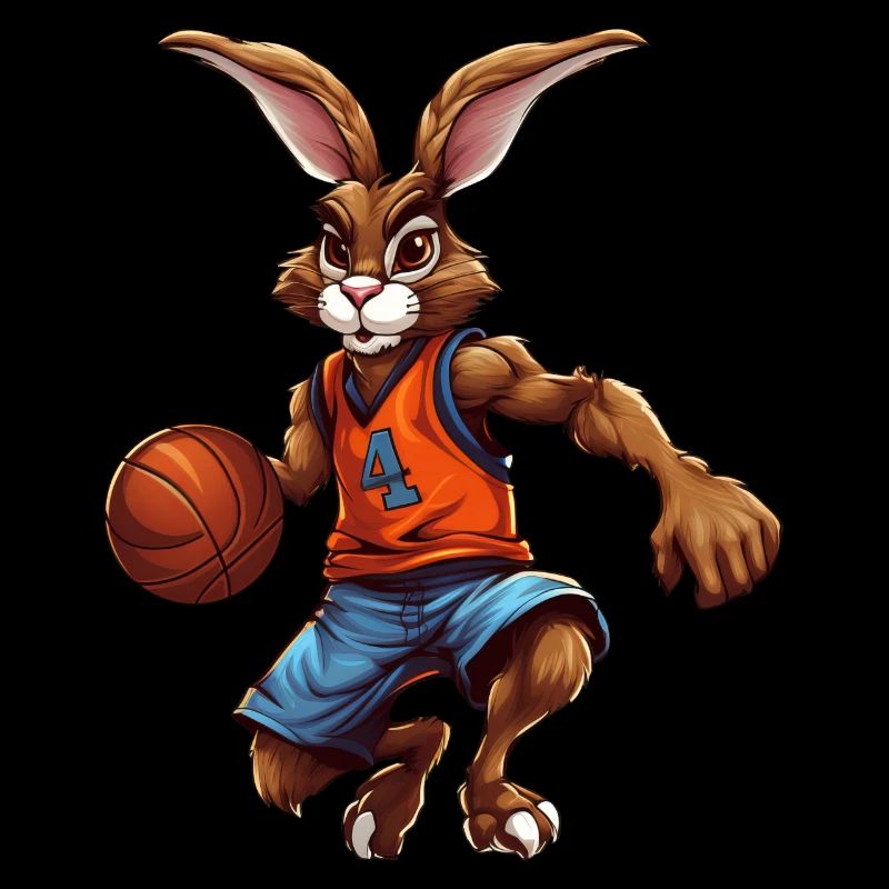 Joueur de basket-ball Lapin