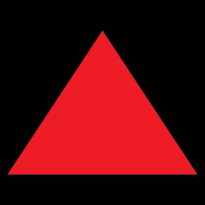 Triangle rouge Avertissement Forme Géométrie