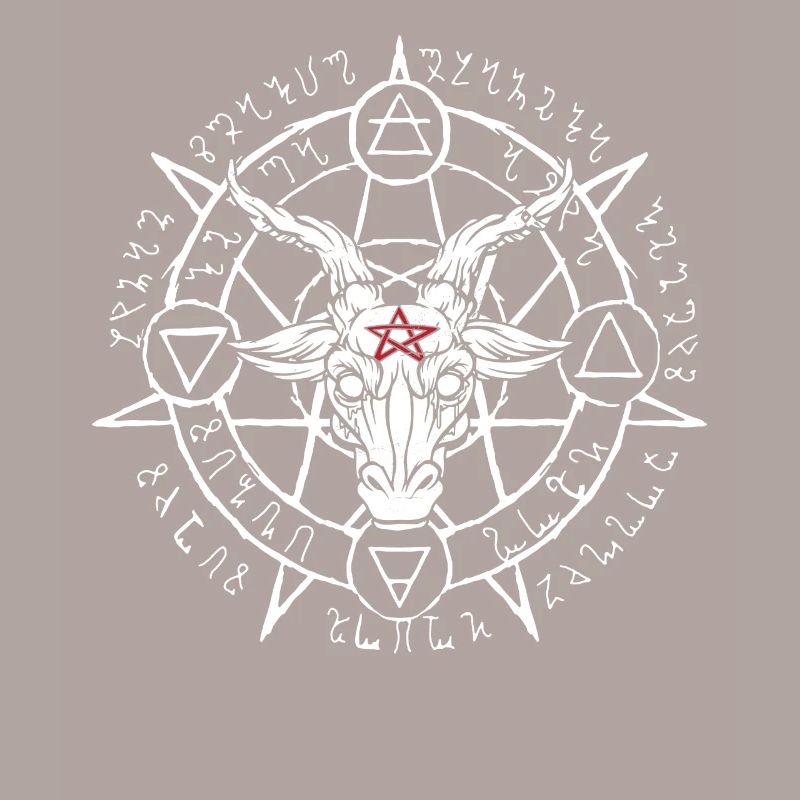 Satanic Goat’s Head Baphomet Devil Adorer