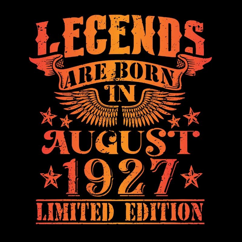 Anniversaire Août 1927 Edition Limitée Millésime
