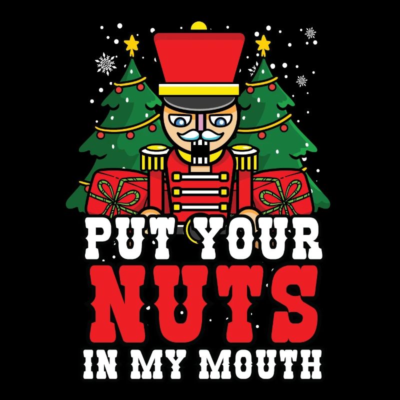 Mets tes noix dans ma bouche. Noël drôle