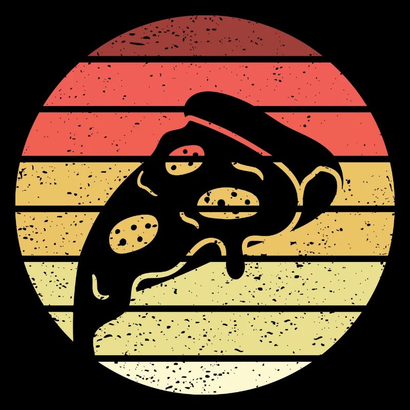 Pizza Slice Retro Style Vintage