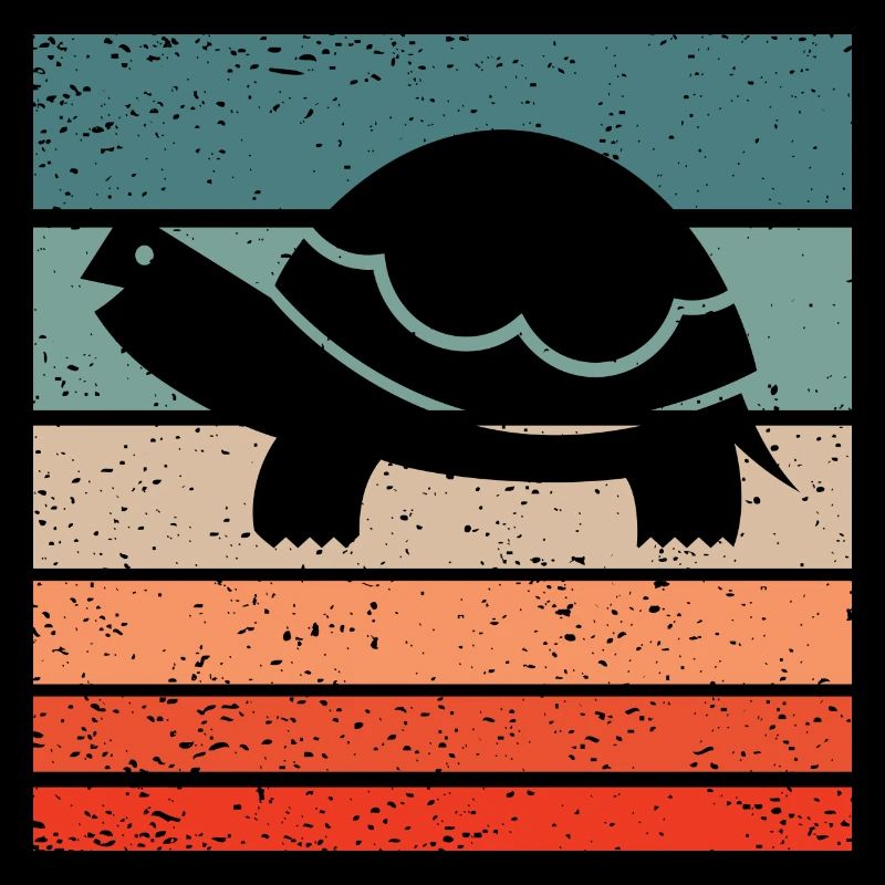 Turtle Retro Style Vintage