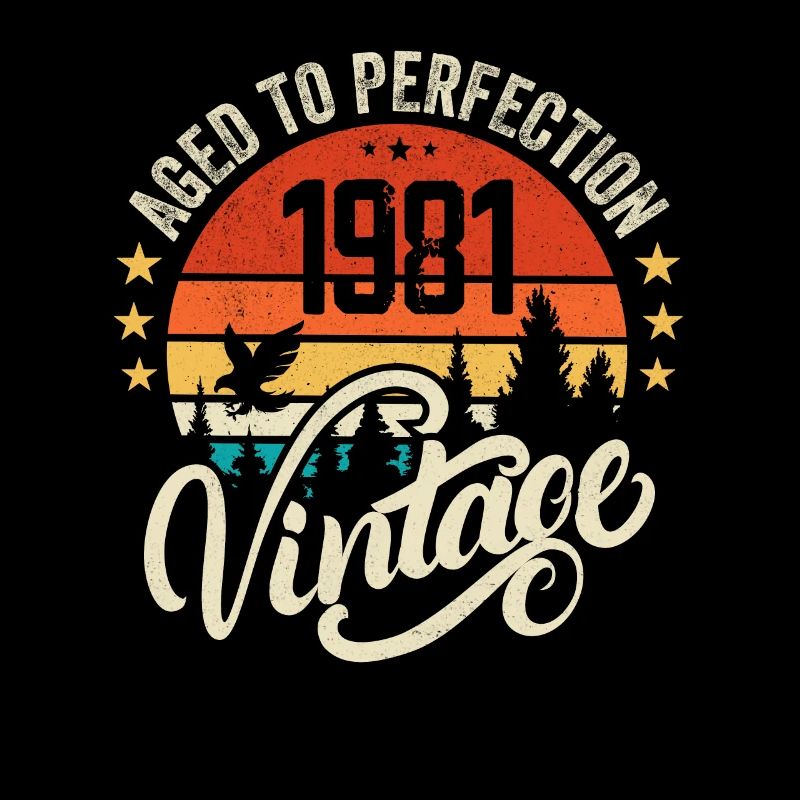 1981 Vintage - Birthday Gift 1981 Retro 1981