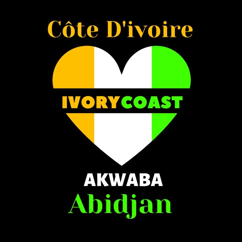 Côte D'ivoire Ivory Coast Akwaba Abidjan Tshirt