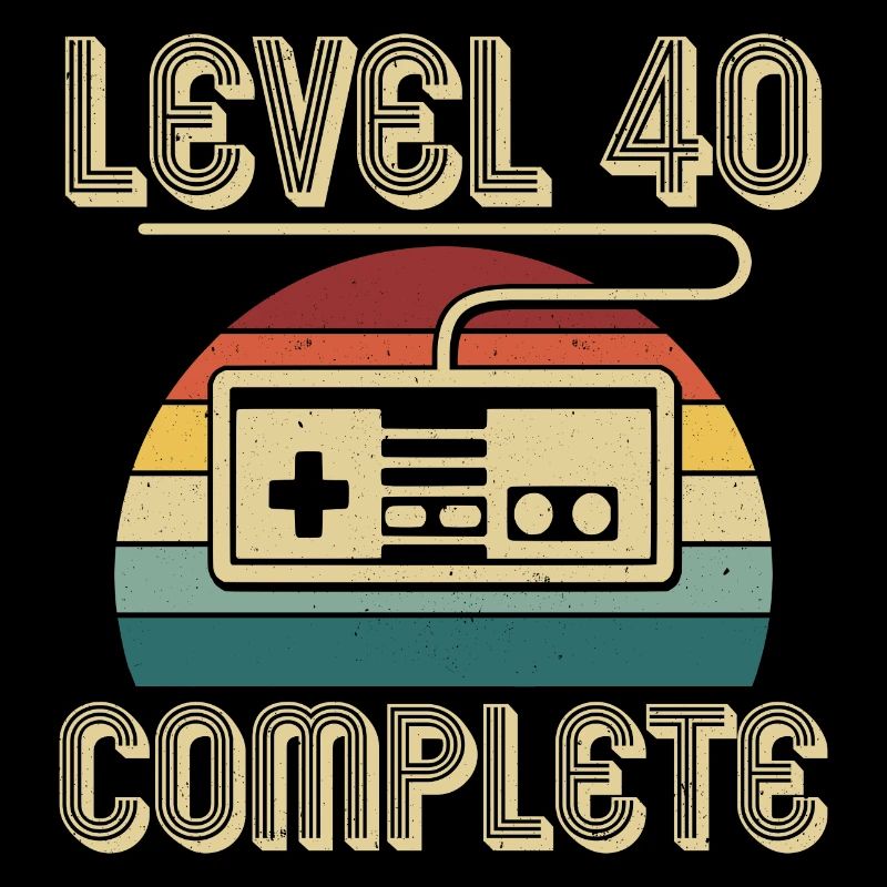 40. Geburtstag Level 40 Complete 40 Jahre Geschenk