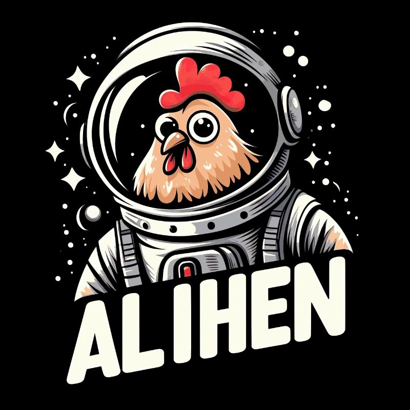 Drôle de poulet dans l’espace
