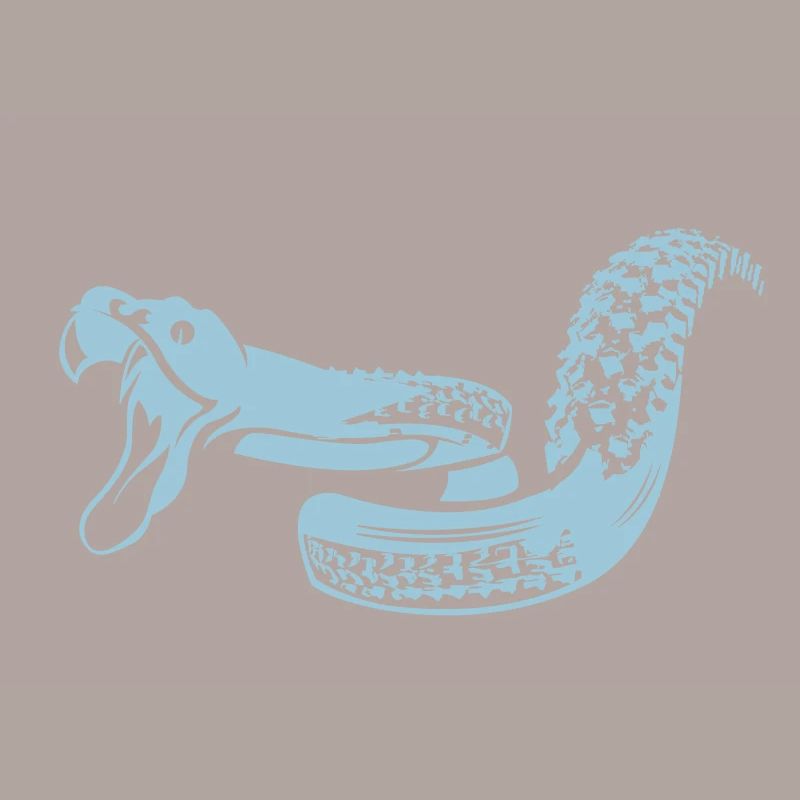 Single trail snake bright