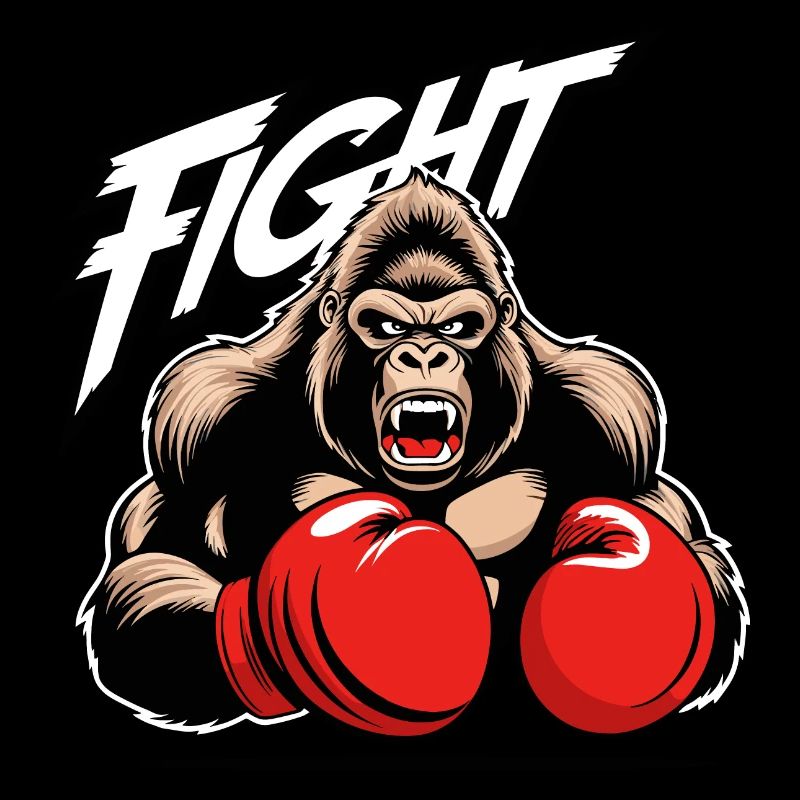 Gorille de boxe