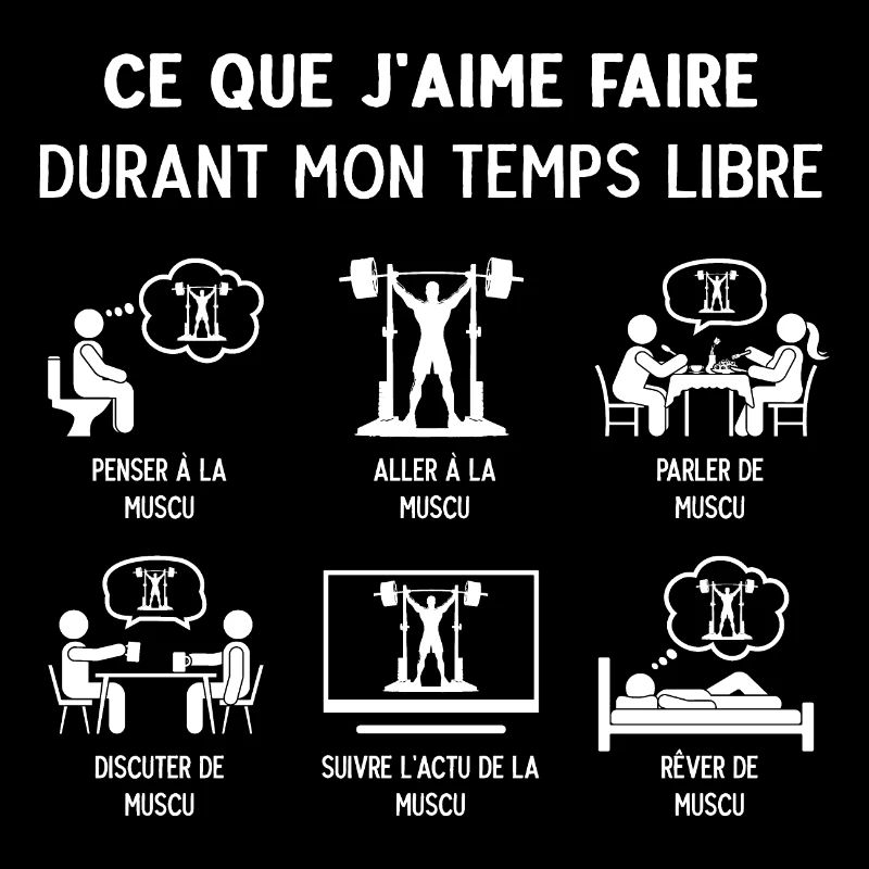 Bodybuilder Musculation Humour Temps Libre