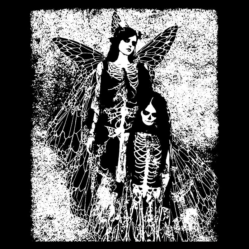 Fairycore Esthétique Squelette Fée Goth Grunge G