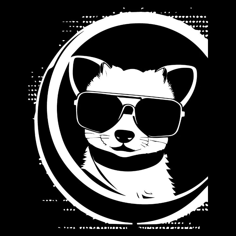 Frettchen mit Sonnenbrille Coole Frettchen