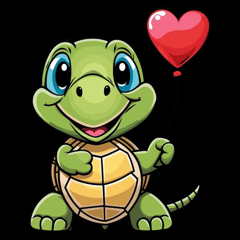 Schildkröte Herz - Valentinstag