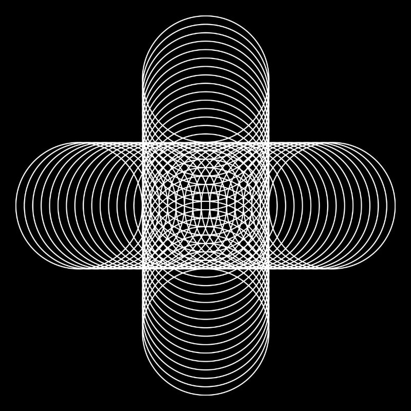 Four Circles / weiß