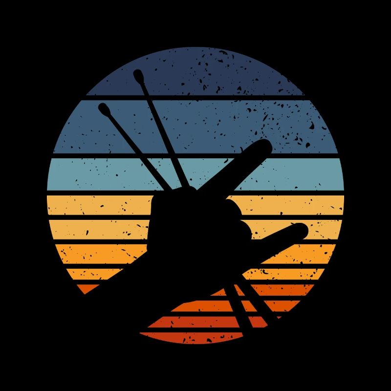 Retro Drumming Drumstick Drummer