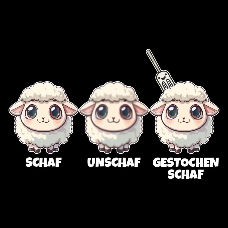 Schaf Unschaf gestochen Schaf