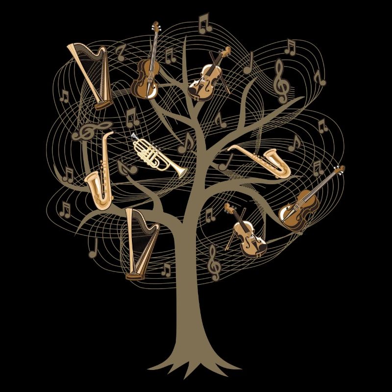 Musician Tree / Orchestra Music Notes Gift Idea
