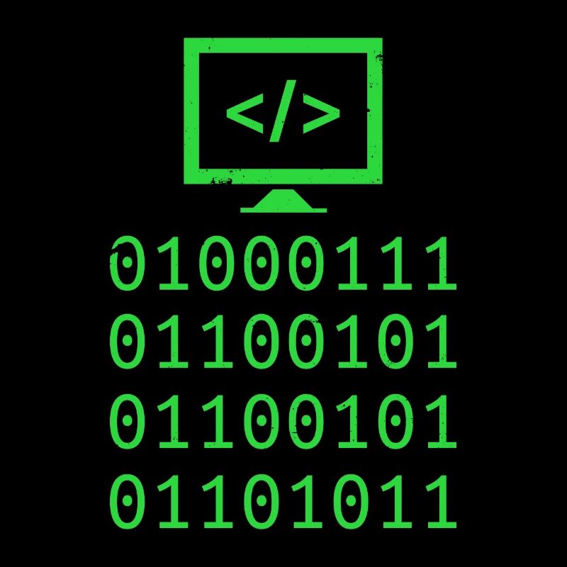 Cadeau de programmation de codage de code binaire