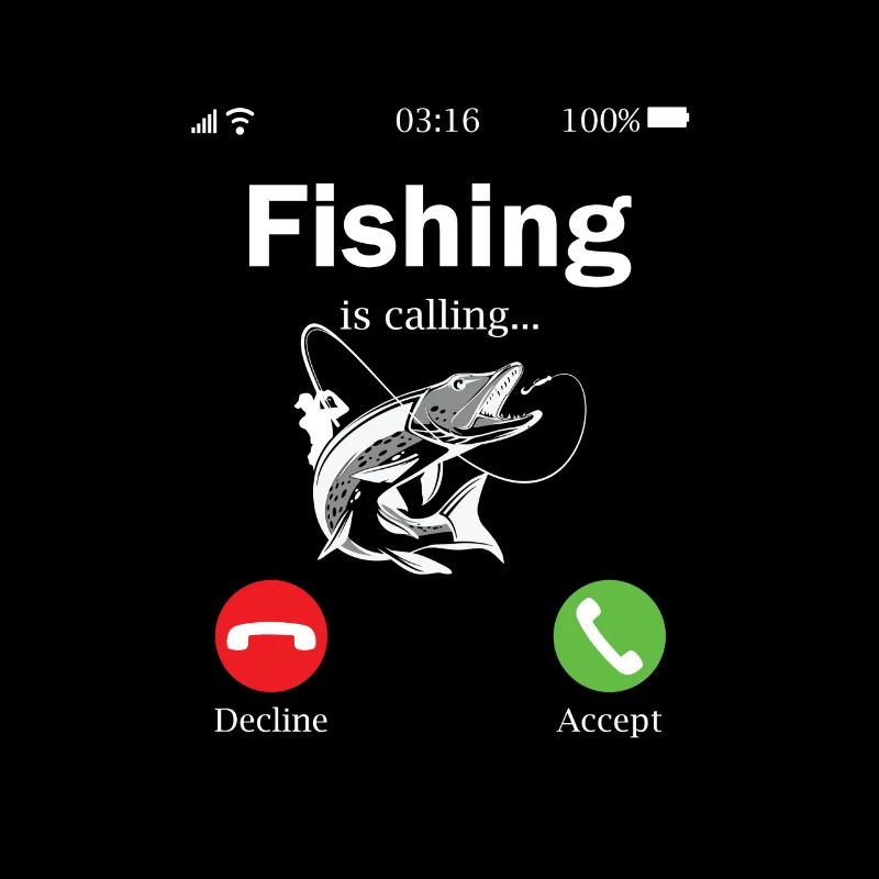 Fishing Is Calling Funny Cell Phone
