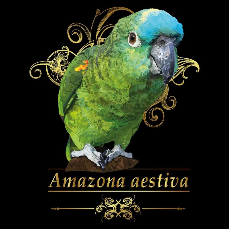 Amazona mit blauer Front