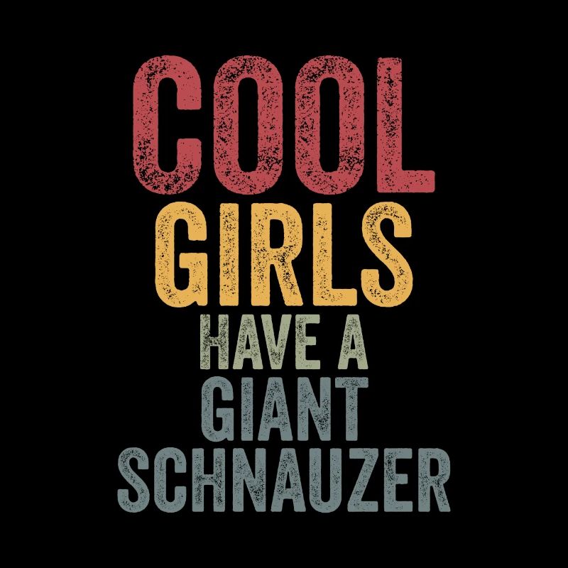 Les filles cool ont un schnauzer géant